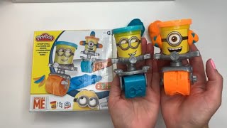 15 Minutes Satisfying Viral with Unboxing Play Doh Minions Miniature Dough ASMR [upl. by Doralyn]