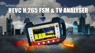 HEVC H265 Field Strength Meter amp TV Signal analyzer [upl. by Eneles175]