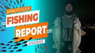 Lake St Clair Fishing Report 3232023 [upl. by Adorne]