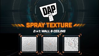 How To Use DAP 2in1 Wall amp Ceiling Spray Texture [upl. by Tinya406]