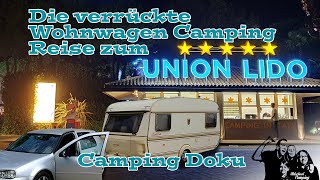 Union Lido Italien mit der Familie und Wohnwagen Ohne Plan und ohne Luxus Ganz Oldschool [upl. by Nevil]