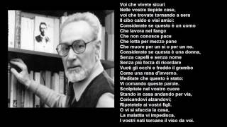 Se questo è un uomo  Primo Levi [upl. by Ricki]