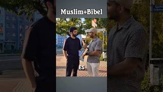 Ich gebe einem Muslim die Bibel ⛪️🕌 deutschland christian muslim culture menschen migration [upl. by Etnelav]