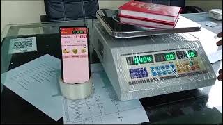 WEIGHING SCALE WITH PRINTER WEIGHING MACHINE WITH BILLING POS SYSTEM Billing WEIGHING SCALE [upl. by Eeryk]