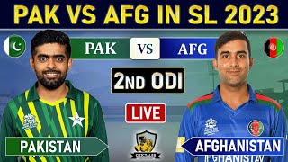 PAKISTAN vs AFGHANISTAN 2nd ODI MATCH LIVE COMMENTARY  PAK vs AFG 2nd ODI LIVE  PAK 28 OVERS [upl. by Greenwald]