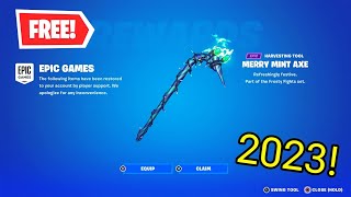 How To Get The MINTY AXE For FREE In Fortnite Patched [upl. by Ardnak]