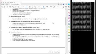 CSCI 109 Lab 32  Standard Input and scanf Overview [upl. by Nomzaj]