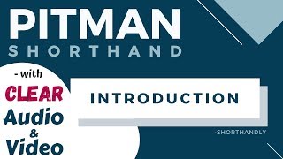 Pitman Shorthand Course Introduction Full Course [upl. by Catrina]