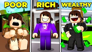 POOR to RICH to FILTHY RICH in Roblox Brookhaven [upl. by Leslie162]