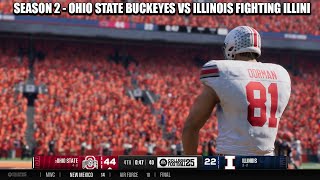 College Football 25  Season 2  Ohio State Buckeyes vs Illinois Fighting Illini  Week 5 [upl. by Sherri194]