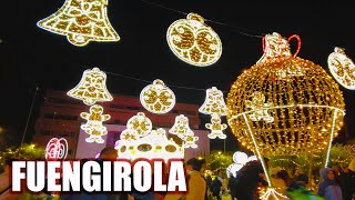 Fuengirola🌟Spain Christmas Lights🎅 2023 Costa del Sol Málaga 4K [upl. by Alracal]