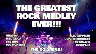 THE GREATEST ROCK MEDLEY EVER  O2 ARENA  20000 AUDIENCE  YOUNG VOICES  DRUMMING  INCREDIBLE [upl. by Brenton]