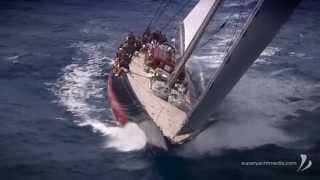 J Class Rainbow sailing in BVI Regatta [upl. by Eledoya]