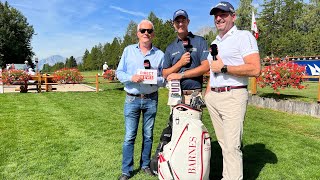 European Masters de Golf CransMontana avec BARNES  Nicolas Colsaerts [upl. by Nathalia]