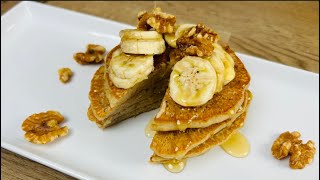 Healthy Banana Pancake Recipe  Alkaline Recipes [upl. by Veriee]