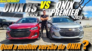 Chevrolet ONIX Premier 2024 VS ONIX turbo RS 2024 Esportivo ou luxo Qual a melhor versão [upl. by Annetta]