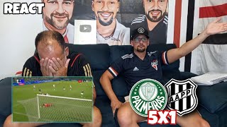 REACT PALMEIRAS 5X1 PONTE PRETA  PALMEIRAS ATROPELOU SEMIFINALISTA [upl. by Lazor]