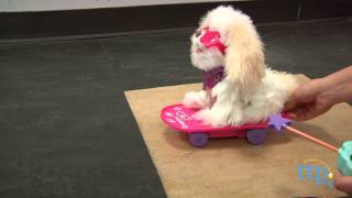 FurReal Friends Trixie the Skateboarding Pup from Hasbro [upl. by Gnes]