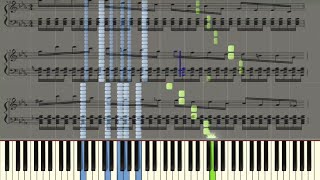 Beethoven  Symphony No 5  Piano tutorial Synthesia  Sheet Music [upl. by Nicholson]