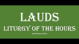 Thursday Wk4 LaudsMP Liturgy of the Hours [upl. by Letreece]