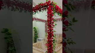 Red roses room decor youtube romantic wedding youtubeshorts shortvideo shorts ytshorts love [upl. by Brockwell838]