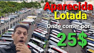 Aparecida LOTADA Onde comer por 25 ReaisAparecida enfeitada para o Natal [upl. by Goto]