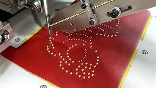 A6 4 HEAD STUD RIVETING MACHINE FOR SHOES AND BAGS [upl. by Teloiv]