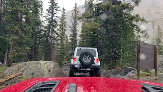 Coming down Holy Cross Trail during a fall storm 91624 [upl. by Ahsiral131]