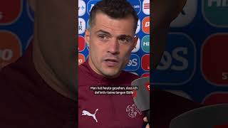 Granit XHAKA Was für ein Kämpfer – Er spielte mit Muskelfaserriss  SRF Sport [upl. by Nolra]