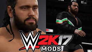 WWE 2K17 PC MOD  Rusev  Updated Attire amp Beard Entrance [upl. by Mailliwnhoj]