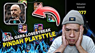 GARA GARA LOSE STREAK GW PINDAH PLAYSTYLE JADI SERANGAN BALIK eFootball 2024 Mobile [upl. by Teufert]