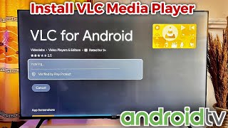 Android TV How to Install VLC Media Player [upl. by Reel]