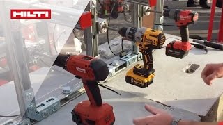 DEMO of Hiltis SF 6HA22 ATC cordless drill featuring active torque control [upl. by Ardnazil10]