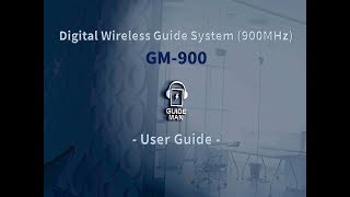 GUIDE MAN가이드맨 GM900900MHz사용자 메뉴얼 [upl. by Klug]