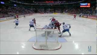 12Final RUSSIA  FINLAND 62 █ Goals IIHF WC 2012 ЧМ голы Россия Финляндия [upl. by Enohpets]