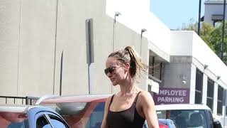 Olivia Wilde spotted postworkout in Studio City [upl. by Yerocal879]