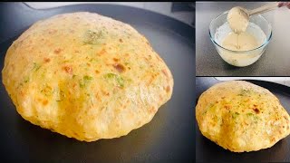 Garlic Paratha Recipe with Liquid Dough in 5 mins  No rolling No Kneading Paratha Life N More [upl. by Atinrahc664]