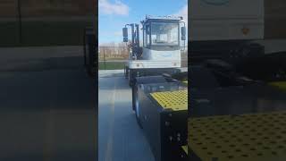 Checking Out Amazons Brand New Electric 2024 BYD 8Y Yard Truck [upl. by Artair841]