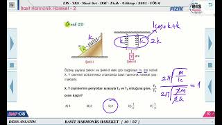 Mavi Set Fizik 3  Basit Harmonik Hareket  2 🔩 [upl. by Iaras]