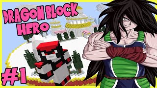 MY BROTHER JOINS ME ON DRAGON BLOCK  Dragon Block Hero Episode 1 Minecraft DBC Mod [upl. by Einiar293]