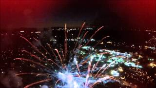 Drone gets hit by firework best finale by drone [upl. by Namlas4]