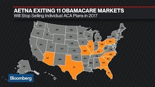 Aetnas Pulling Out of Obamacare Exchanges in 11 States [upl. by Mixie168]