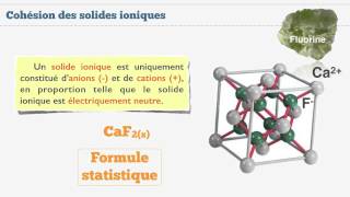 Cohésion des solides ioniques et moléculaires  33 [upl. by Erised]