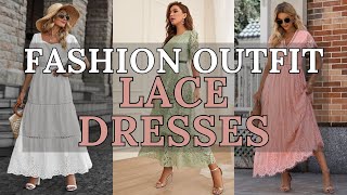 2024 Fashion Trends  Stunning Lace Dresses Elegant Styles for Every Occasion [upl. by Mary875]