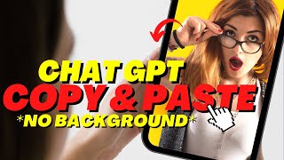 How to Copy and Paste from ChatGPT WITHOUT Background 3 WAYS [upl. by Yorgerg]