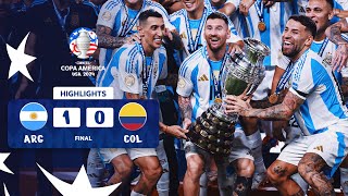 ARGENTINA 10 COLOMBIA  HIGHLIGHTS  CONMEBOL COPA AMÉRICA USA 2024™ [upl. by Aiuqram]