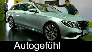 Mercedes EClass Estate WORLD PREMIERE E43 AMG EKlasse TModell neu allnew 2017 S213 [upl. by Attezi]