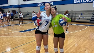 Dickinson HS JV Volleyball vs Clear Springs HS 9823 [upl. by Tooley]