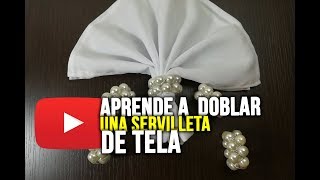 DIY CÓMO DOBLAR UNA SERVILLETA DE UNA FORMA MUY FÁCIL 😇🙃 [upl. by Smitt]