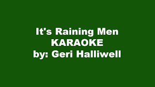 Its Raining Men Karaoke [upl. by Guinevere]